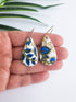 Paisley Teardrop Dangles | Vibrant Porcelain Earrings | Art & Soul