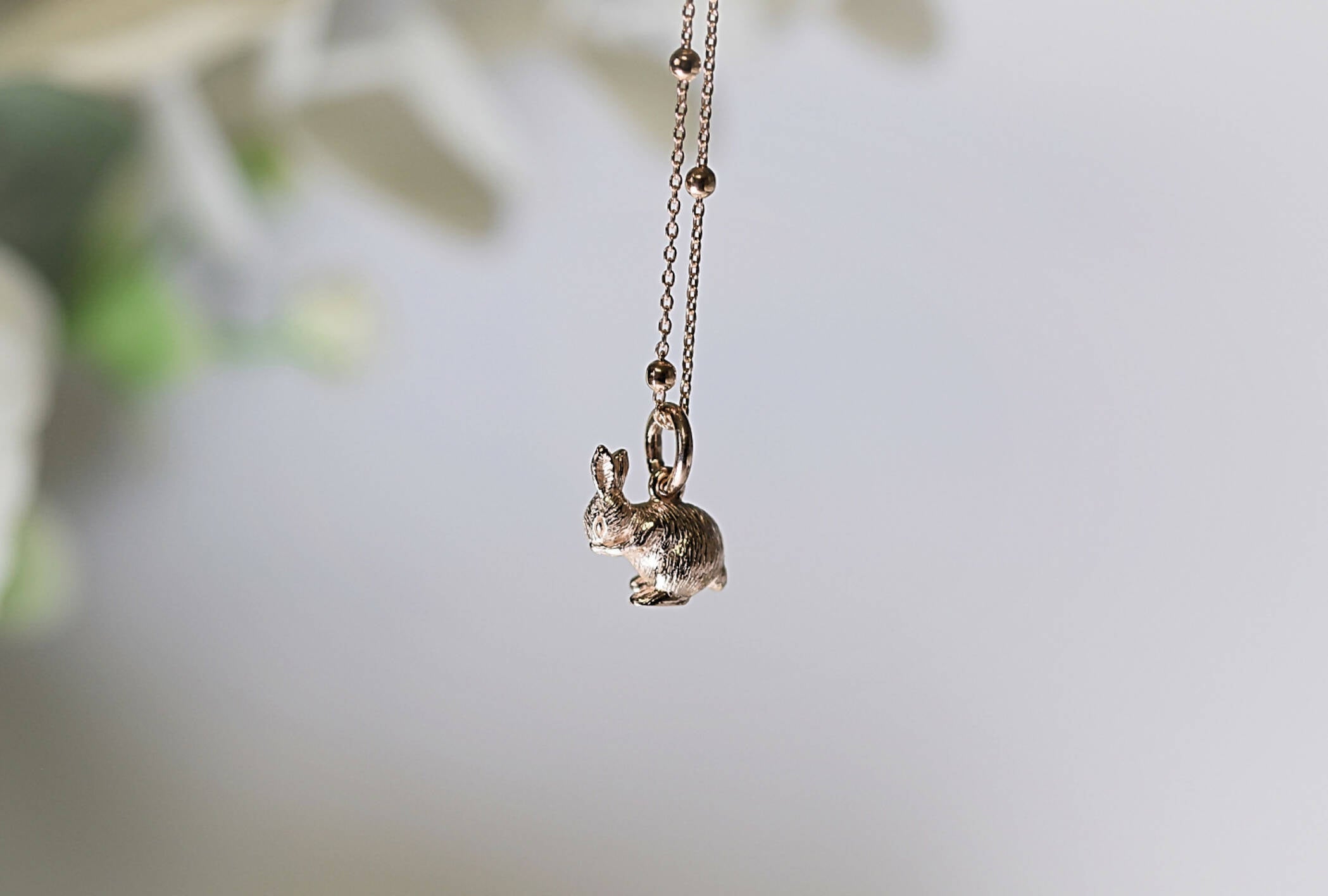 Rose Gold Bunny Necklace