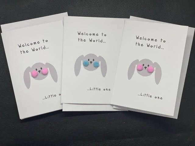 New Baby Card - Pom Pom greeting card