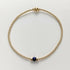 Gold filled ultra skinny single gemstone bead bracelet - Handmade