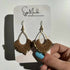 Tan Macrame earring