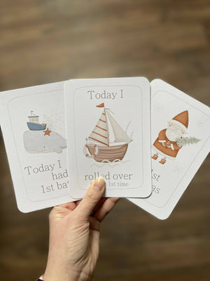 Nautical Baby Milestone Cards