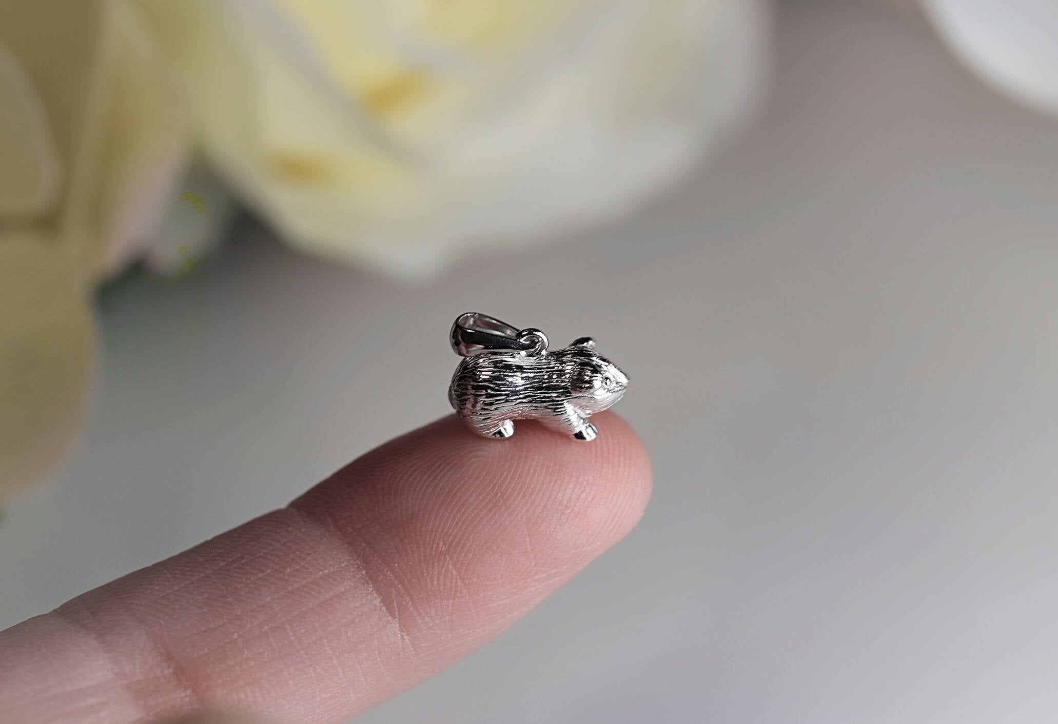 Silver Guinea Pig Necklace