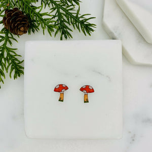 Toadstool/Mushroom Stud Earrings