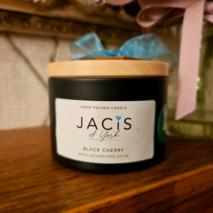 NEW* Jacis of York 230ml Scented Botanical Candle - Black Cherry