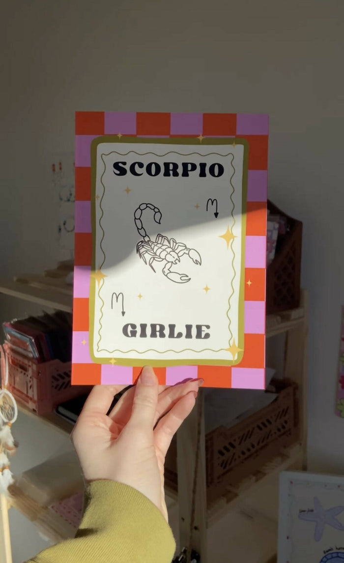 Scorpio girlie print