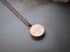 Stainless Steel Urn Necklace - Rose Tone