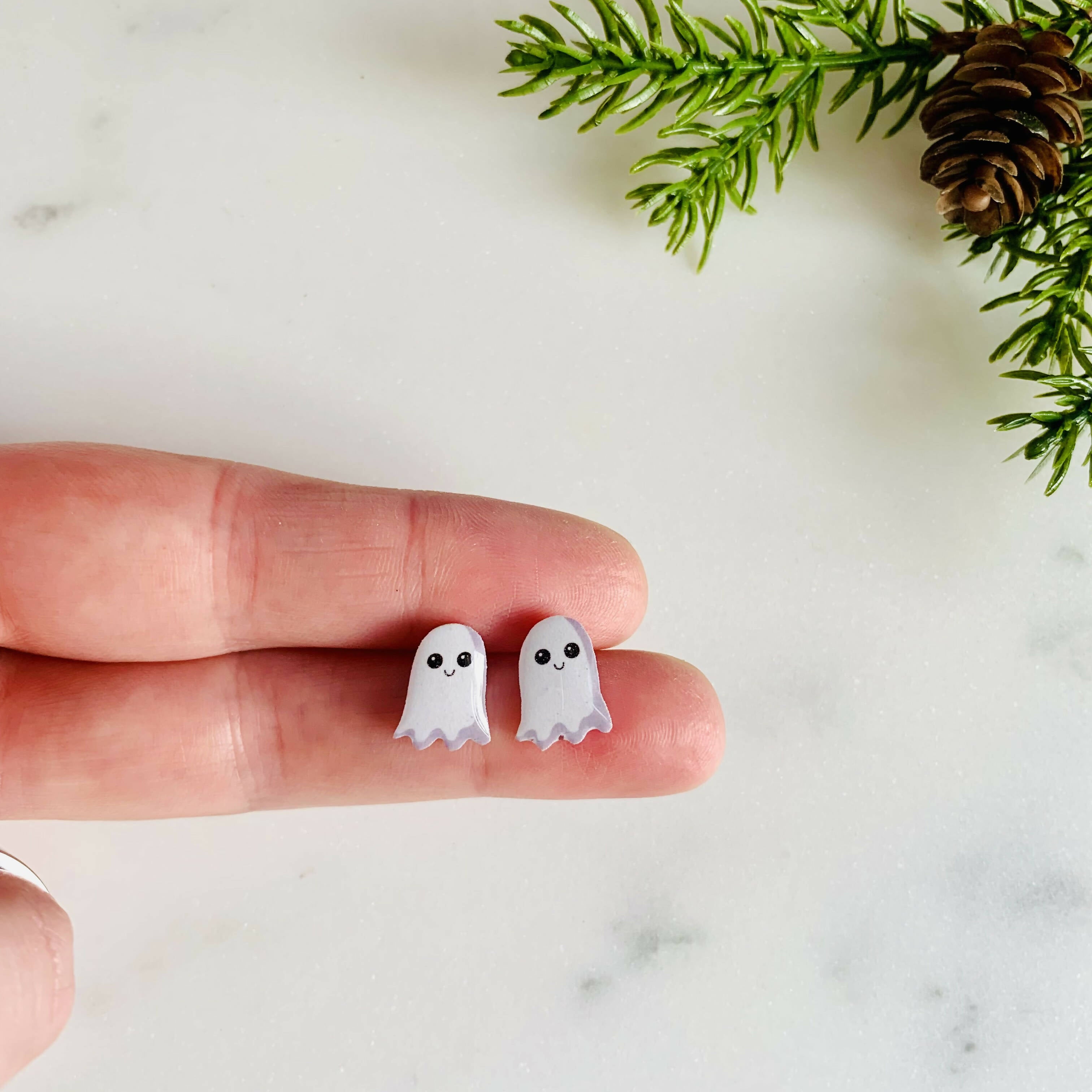 Ghost Stud Earrings