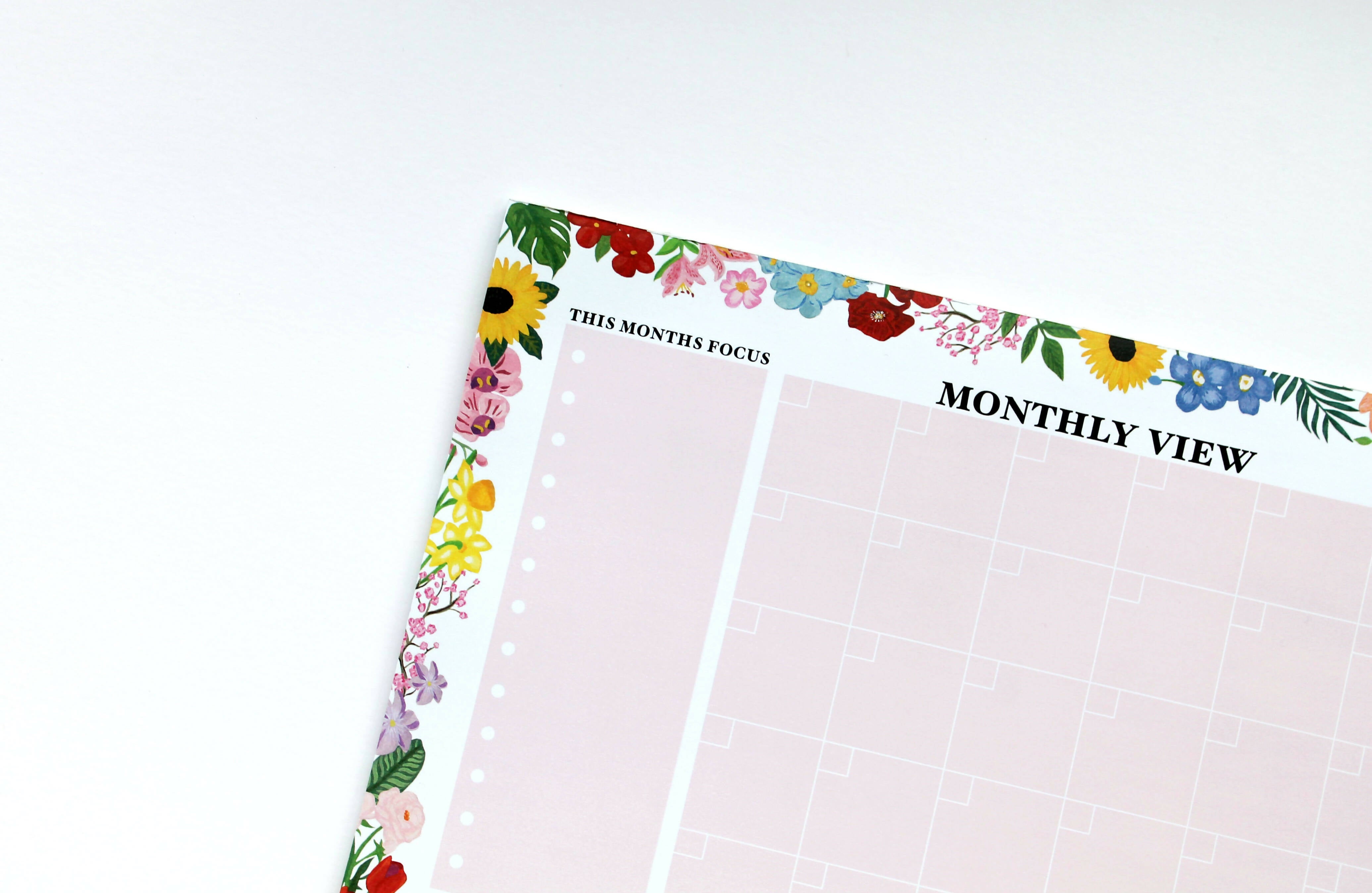 Monthly Planner Tear Off Desk Pad, Large A3