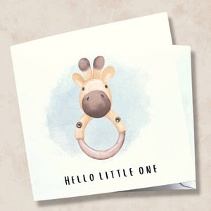 New Baby Card - Little One Giraffe