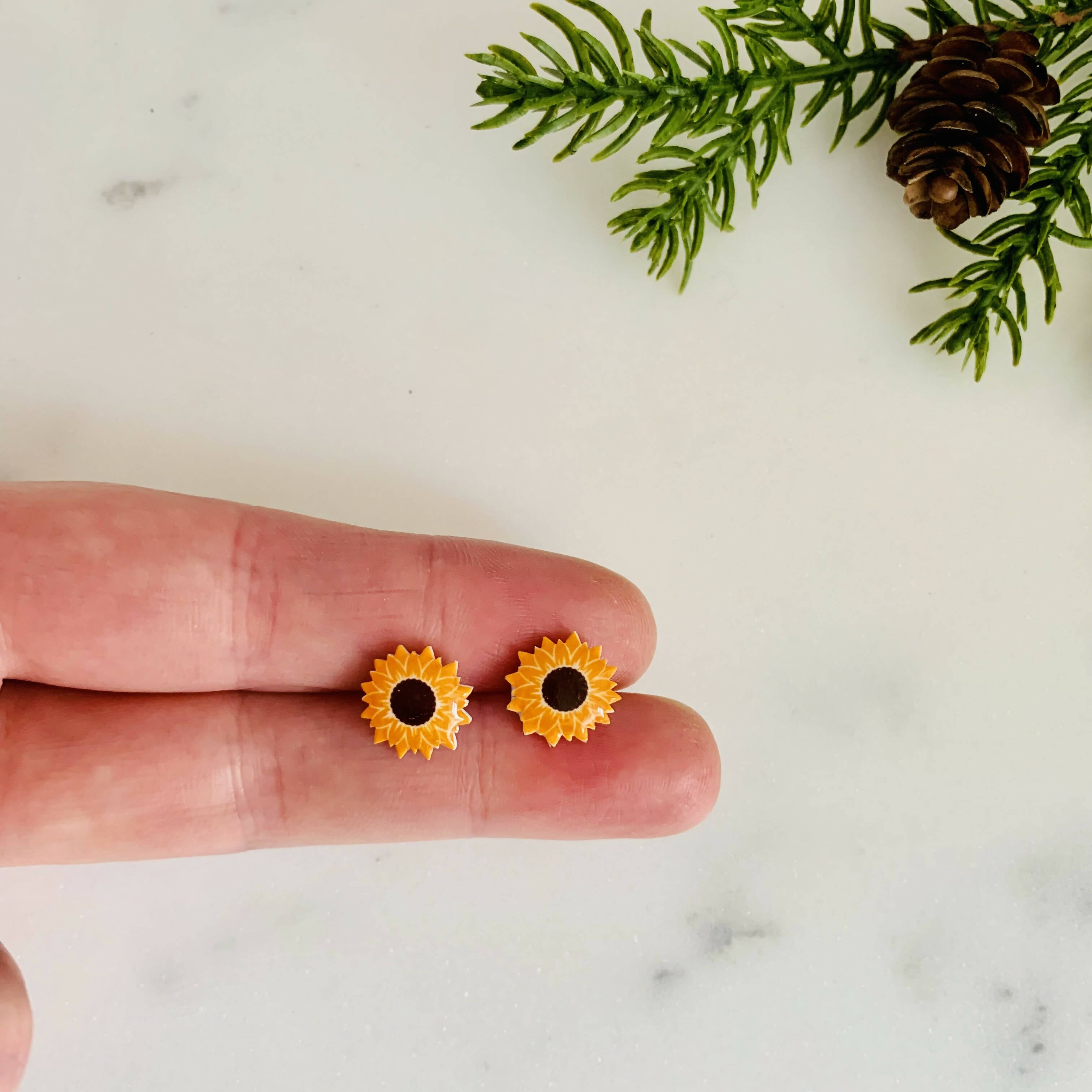 Sunflower Stud Earrings