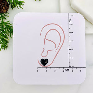 Skull & heart jewellery quote Card with earrings.