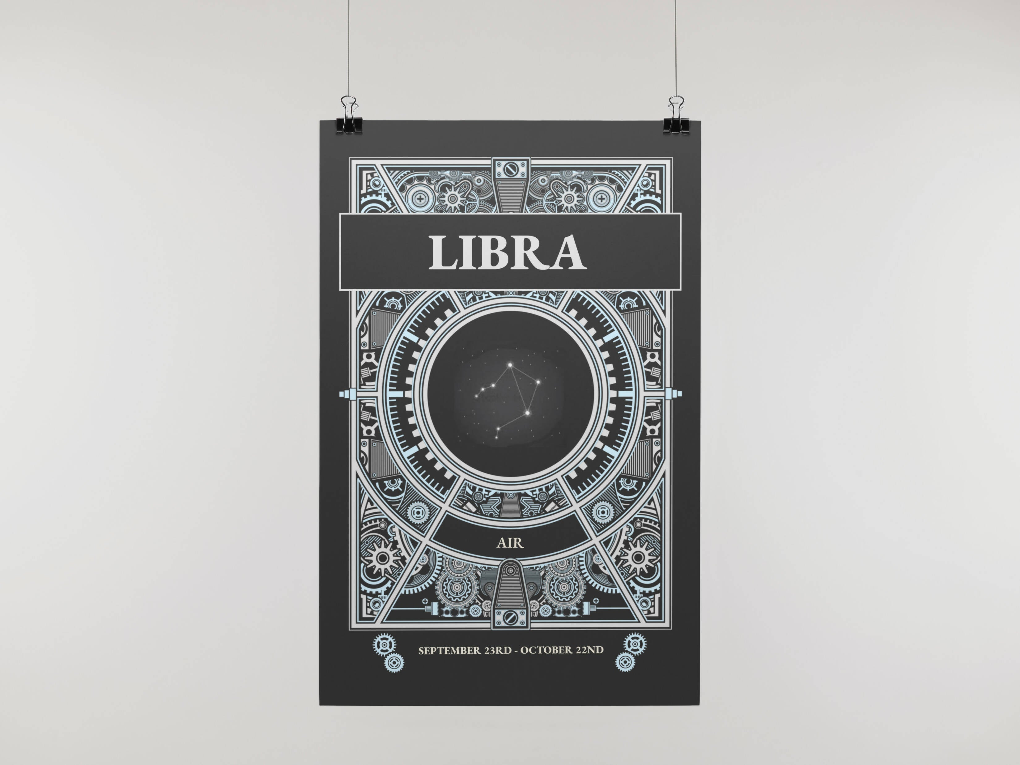 Libra Zodiac Horoscope Star Sign Constellation - POSTCARD