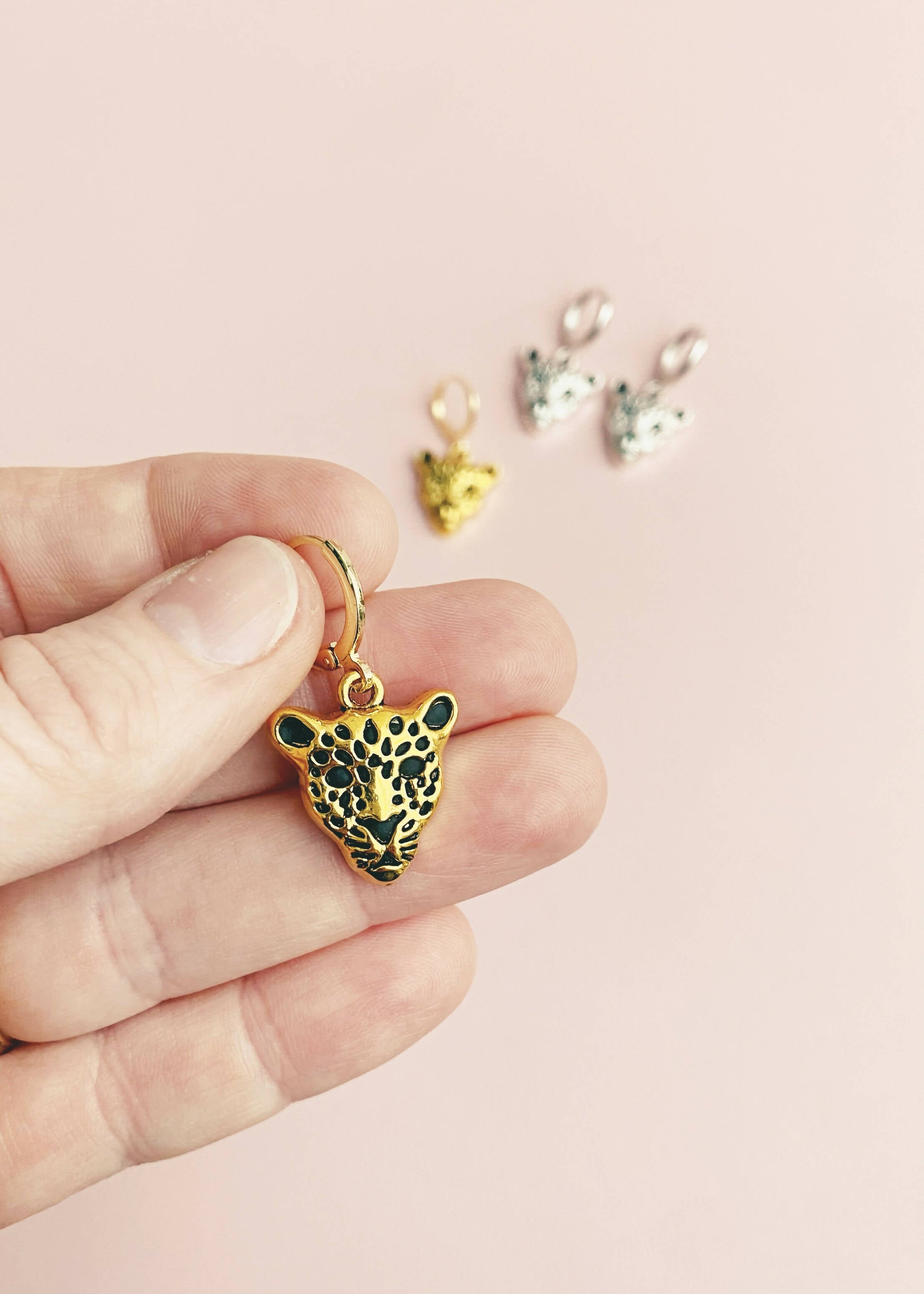 Leopard Head Earrings