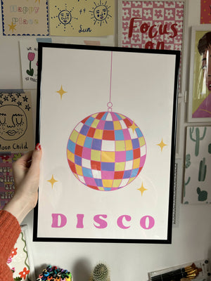 Disco ball print