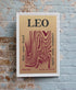 Leo Zodiac Horoscope Star Sign Psychedelic Art Print A4 Framed no Mount