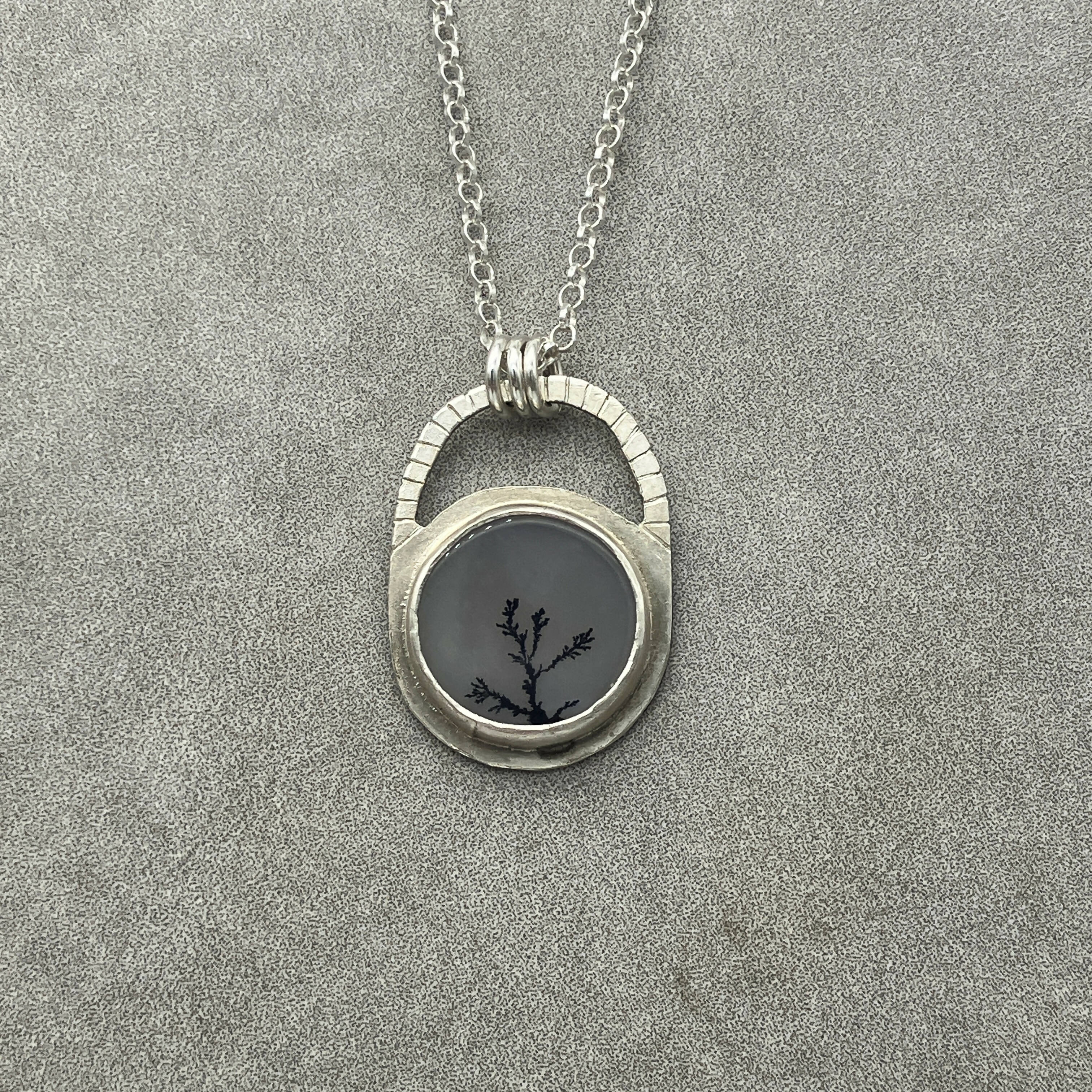 Dendritic Agate Pendant