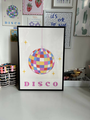 Disco ball print