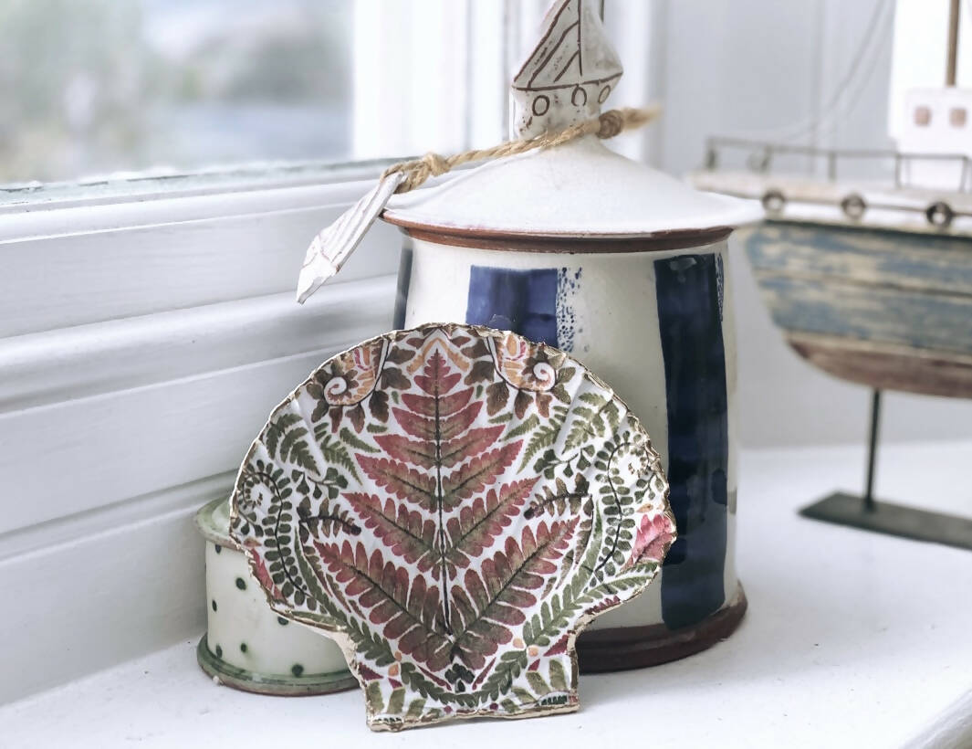 Fern Scallop | Handcrafted Shell Décor | Art & Soul