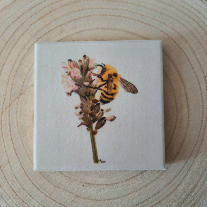 Ceramic coaster - Bee design