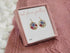 Multicolour Real Pressed Flower Earrings Gold Plated