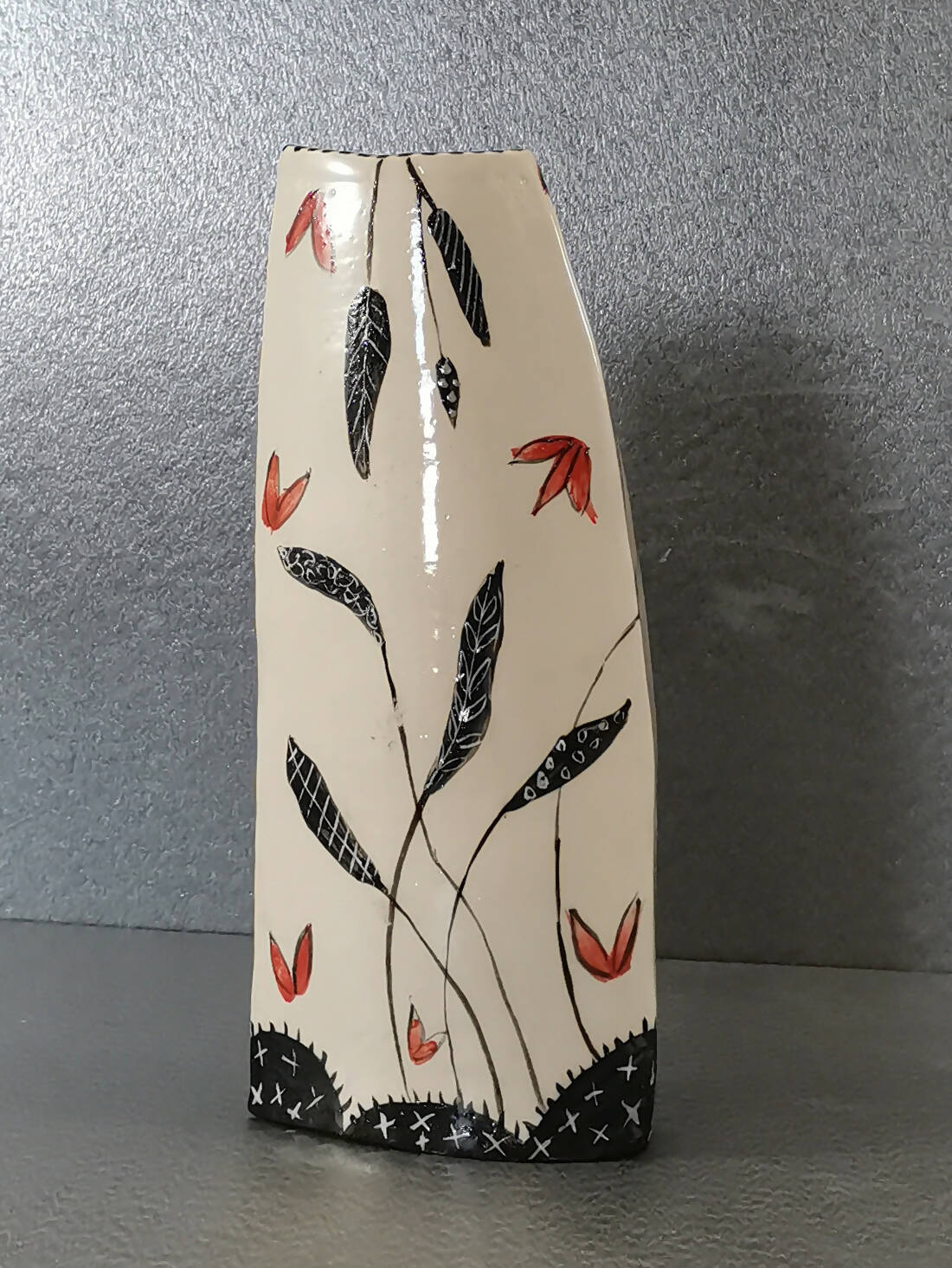 Falling Flutterbys Vase