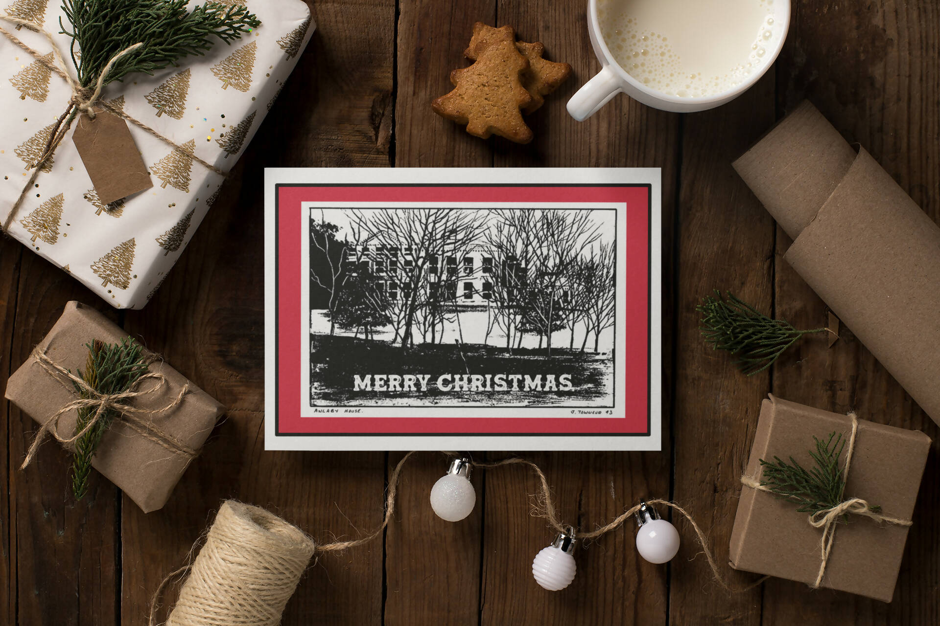 Anlaby House Vintage Christmas Card