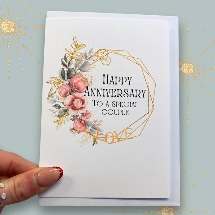 Happy Anniversary Card Floral
