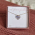 Forget Me Not Heart Necklace Gold Plated