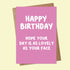 Birthday Greetings Card - Various Designs