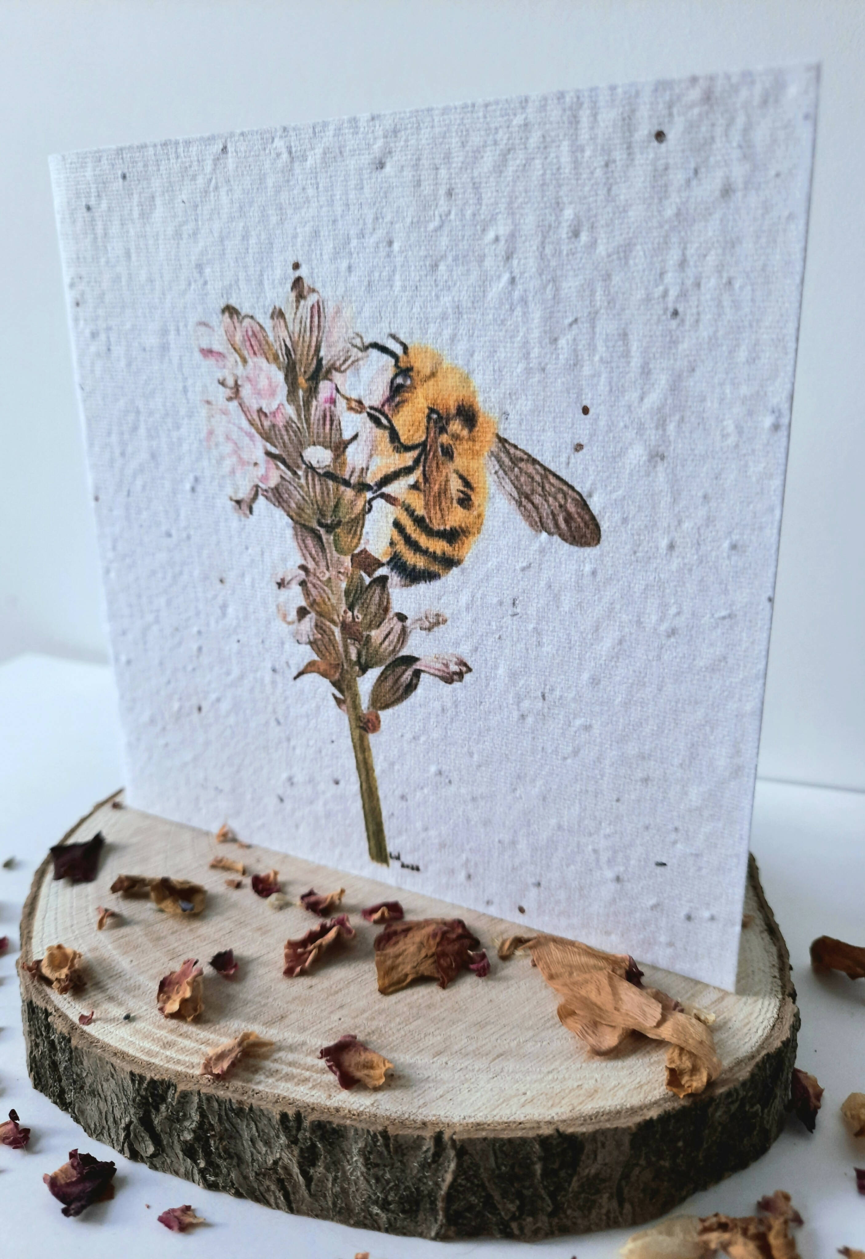 Plantable Wildflower Card - Bee Design