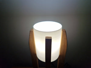 LED Oak modern looking lamp with dimmer - 1071