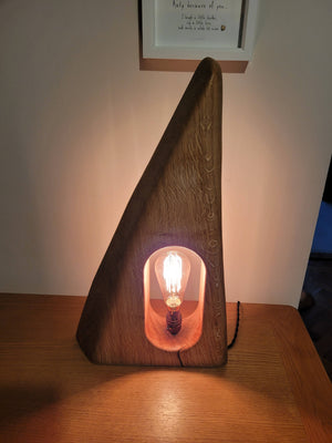 Hallow Oak Desk Lamp