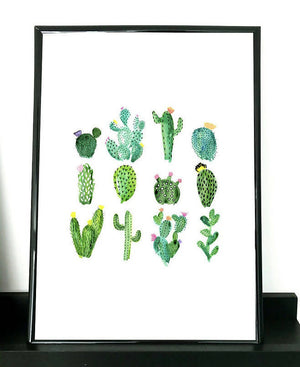 Cactus Art print a4