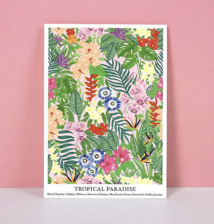 Tropical Paradise A4 Art Print