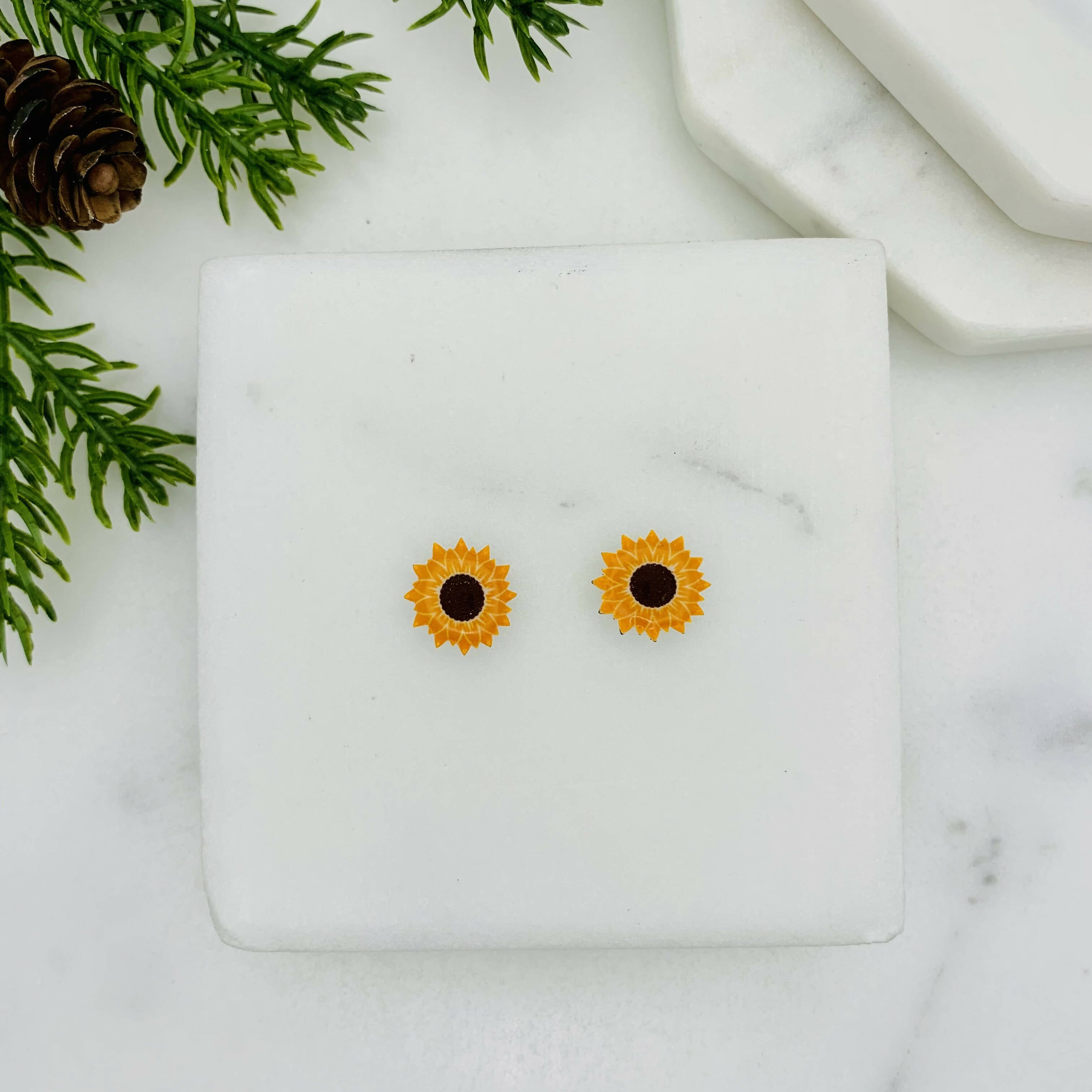 Sunflower Stud Earrings