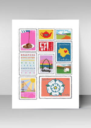 Yorkshire Stamp Collection Print