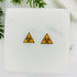 Bio Hazard Stud Earrings