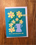 Have a blooming great day birthday card - Teal