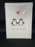 Happy Anniversary Penguins- Pom Pom greeting card