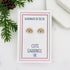 Blonde/Cream Cockapoo Stud Earrings