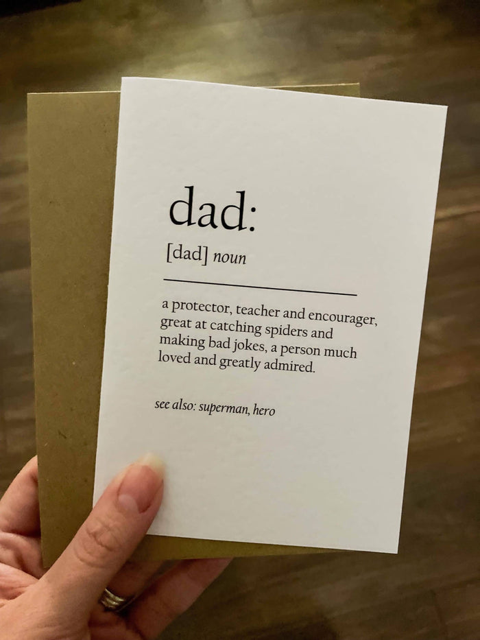 Dad Definition card