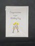 Congratulations on your wedding day - Pom Pom greeting card