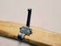 Rustic solid oak coat rack 4 hook waney