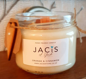 Jacis of York: Orange & Cinnamon Scented Candle 250ML