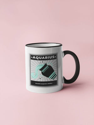 Aquarius 11oz Retro Style Mug