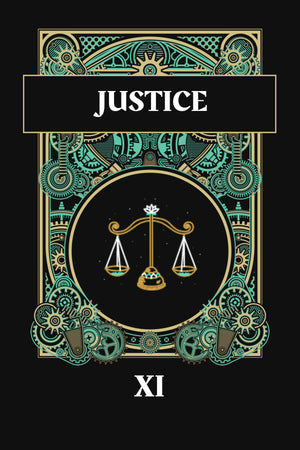 Tarot - Justice Postcard