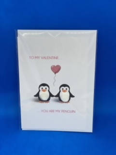 You are my penguin - Pom Pom Valentines card