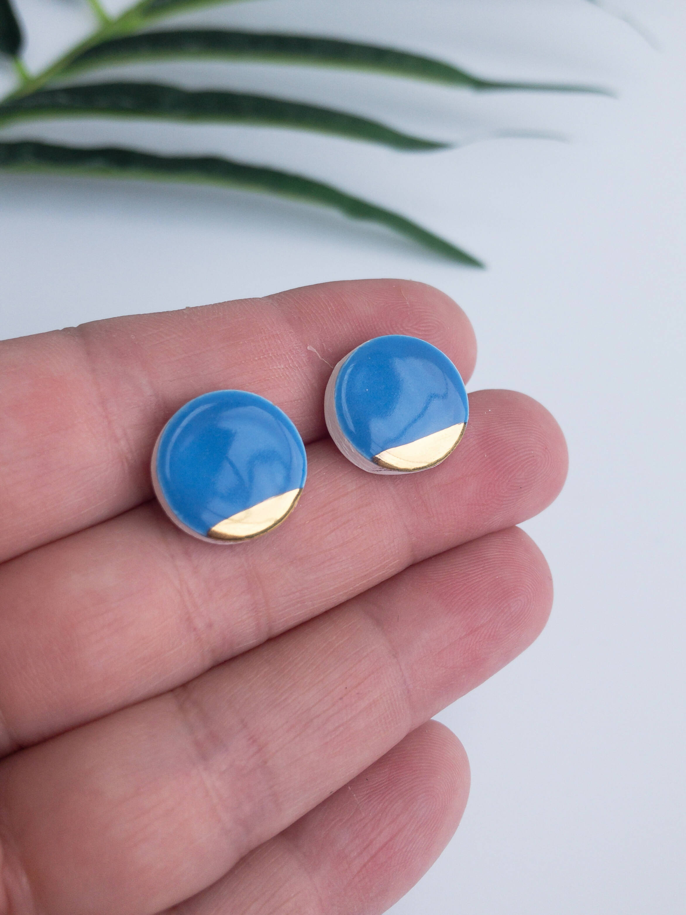 Carolina Blue Studs for Elegant Everyday Wear | Art & Soul