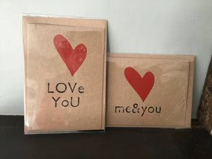 Me&You / LOVE YOU cards